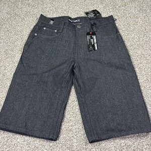 Y2K Sacred Crown Jorts New Old Stock Size 32 Hiphop Grunge